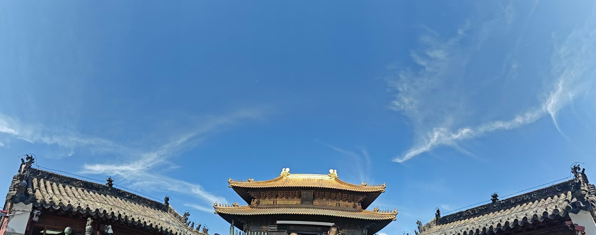 The gilded bronze hall of Wudang Golden Summit